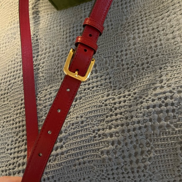 Gucci x adidas Horsebit 1955 Shoulder Bag Red crossbody - Picture 4 of 10